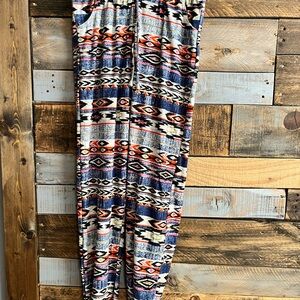 Girls Tribal Print Multicolor leggings